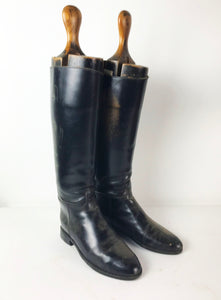 Antique Custom Leather Tall Riding Boots